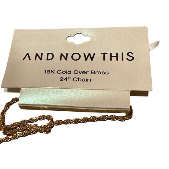 And Now This 18k Gold Over Brass 24” Chain - Picture 4 of 4